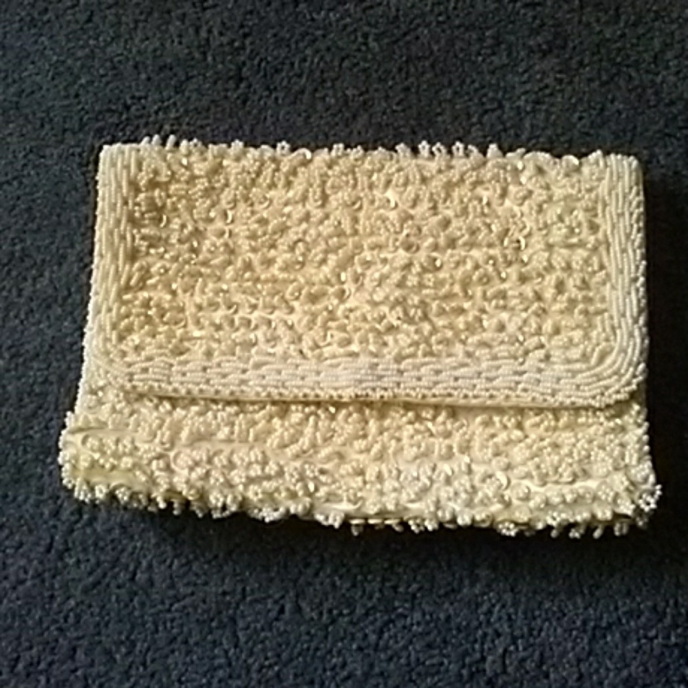 Beaded vintage clutch